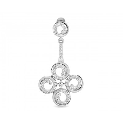 Contemporary Club Diamond Danglers